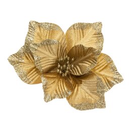 Poinsettia D21cm goud