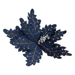 Poinsettia D36cm blauw