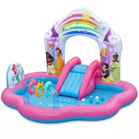Princess 7'3" x 6'4" x 55"/2.21m x 1.93m x 1.40m Disney Princess Enchanted Palace Play Center - afbeelding 1