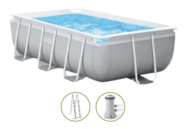 Prism metal frame piscine 300x175cm + pompe&acc - image 1