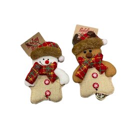 Hanger Kerst 9x16cm rood 4ass