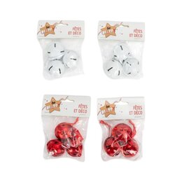 Belletjes D4cm 3stuks 4ass rood-wit
