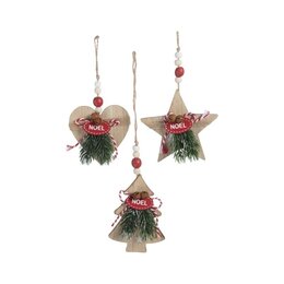 Hanger hart-ster-boom 9x9cm hout