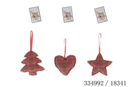 Hanger Kerst schots H10cm