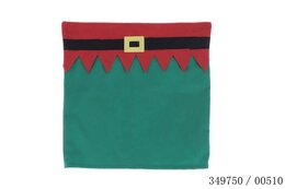 Stoelbekleding Elfje 50x50cm - rood+groen