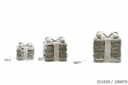 Cadeaudoos rotan Led 16x16cm