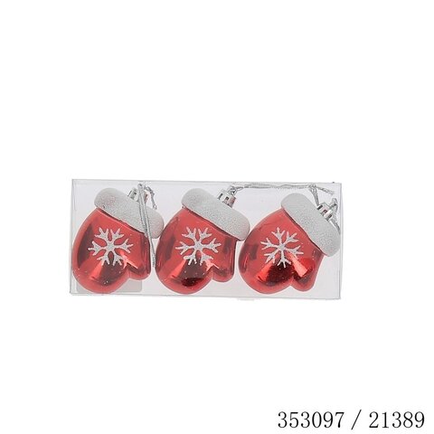 Hanger handschoenen 7x6cm kunststof 3stuks