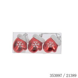 Hanger handschoenen 7x6cm kunststof 3stuks