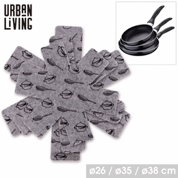 Protege poeles en feutrine D26/D35/D38cm - 3 pcs