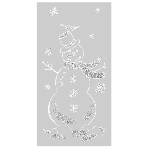 Raamstickers 23x49cm 4ass