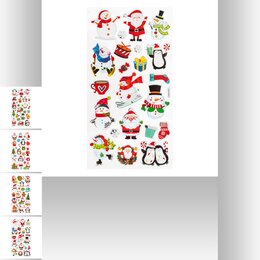 Raamstickers 3D 4ass - afbeelding 5