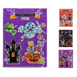 Raamstickers 3D Halloween - 4ass