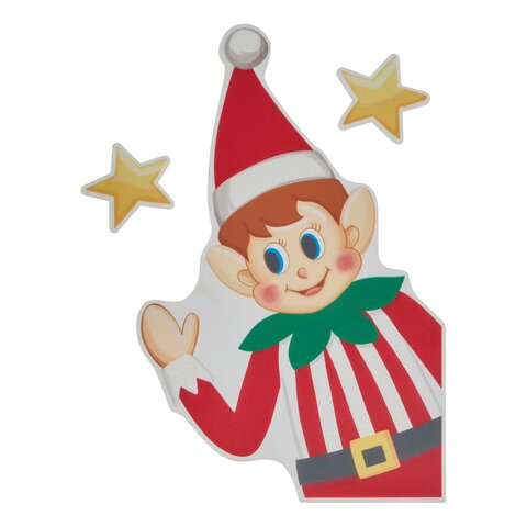 Raamstickers elf 28x34cm