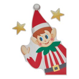 Raamstickers elf 28x34cm
