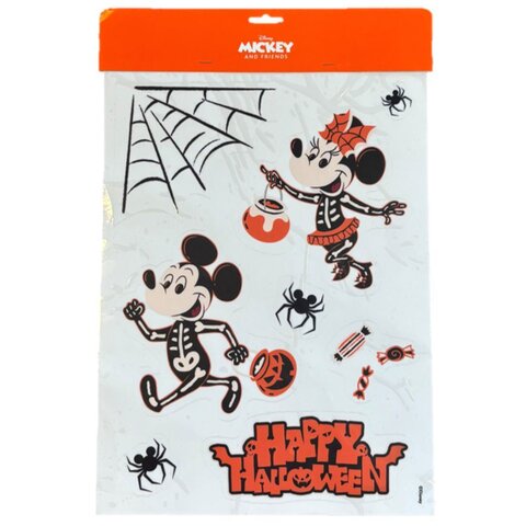 Raamstickers Mickey Halloween A3