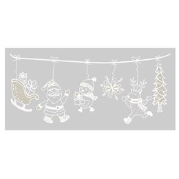 Raamstickers slinger 49x23cm 2ass