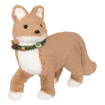 Renard 38x32cm fourrure