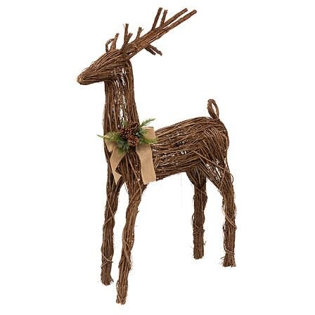 Rendier 71x27x125cm met takken