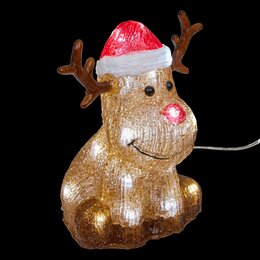 Rendier acrylfiguur 15x21cm 20Led
