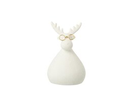 Rendier bril 10x17cm  wit