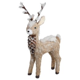Rendier H60cm hout naturel