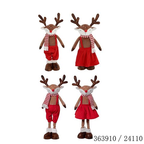 Rendier lange benen H48/65cm 2ass