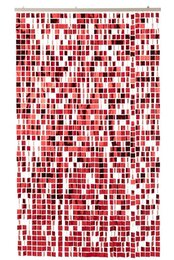 Rideau plastique 120x200cm rouge