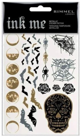 Rimmel tattoo stickers schedel & vleermuis