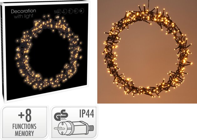 ring 38cm 300led e. warm wit