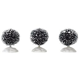 Round Bristle Tree, Set Of 3, Mini