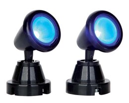 round spot light, blue,