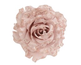 Roze op clip D14cm poederroze