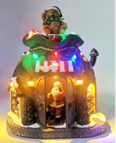 Santa's workshop zak 19x17x23cm