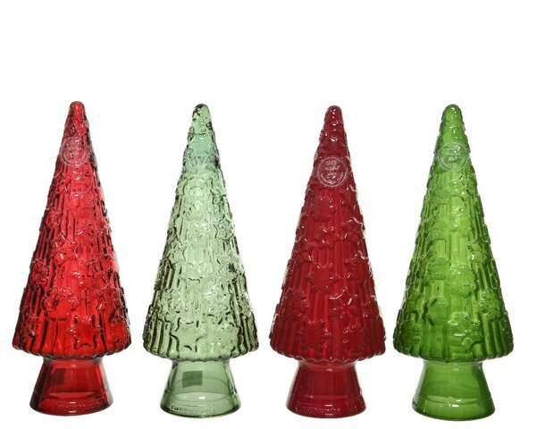 Sapin D13xH34cm verre 4ass