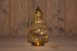 Sapin de Noël 15x28cm 10Led ambre