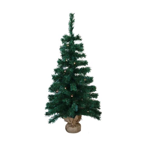 Sapin de Noël avec lumières 45 x 90 cm
