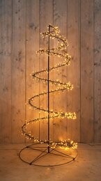 Sapin de Noël H160cm swirl cluster 684Led classic chaud