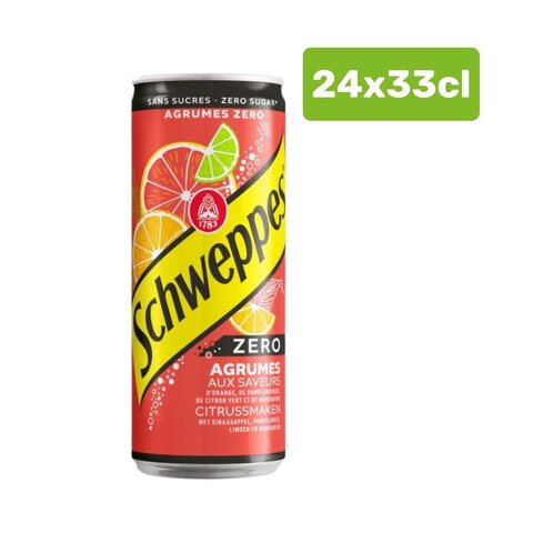 Schweppes agrumes zero 24x33cl