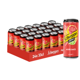 Schweppes agrumes zero 24x33cl