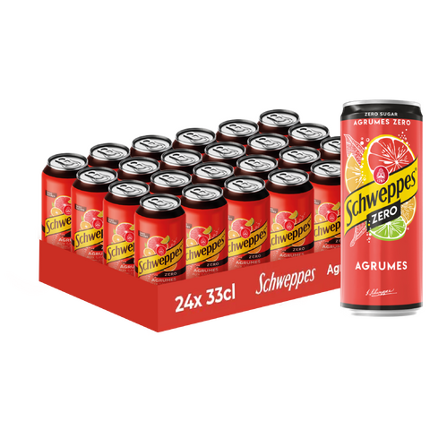 Schweppes citrus mix zero 24x33cl - afbeelding 1
