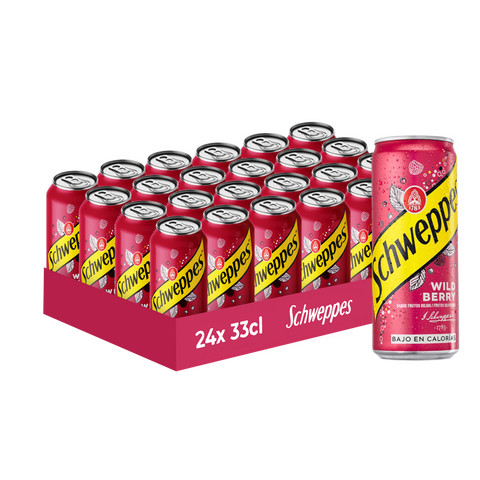 Schweppes wild berry 24x33cl - afbeelding 1