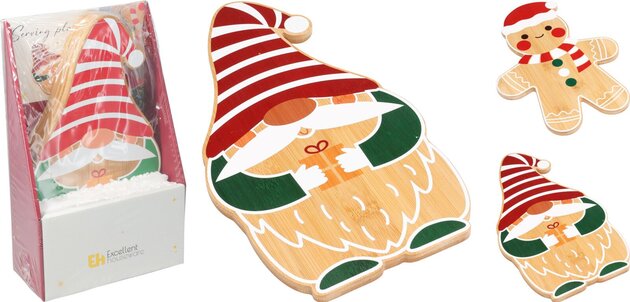 Serveerplateau 22x30cm Kerst 2ass