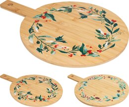 Serveerplateau Kerst bamboe 2ass