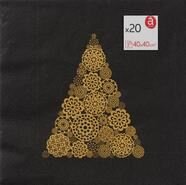 Servetten 25x25cm 20stuks Kerstman