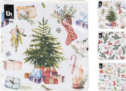 Servietten 33x33cm 16stuks - Kerst