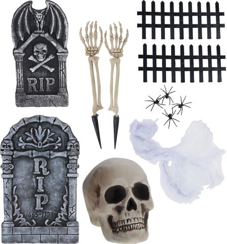 Set decoratie begraafplaats