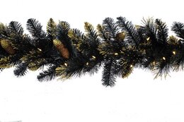 Shimmery Golden Black Bristle Garland l274 70LB