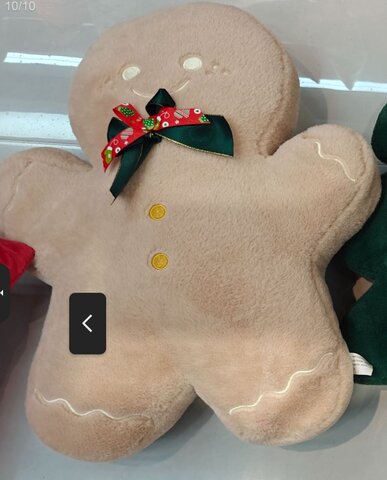 Sierkussen Kerst Gingerbread - beige