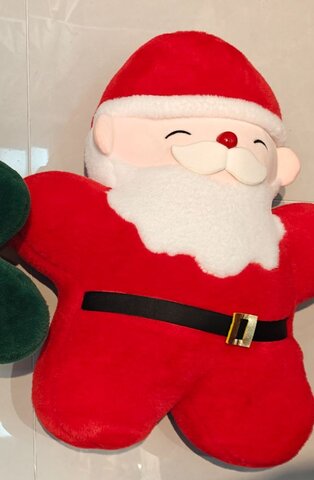 Sierkussen Kerstman - rood