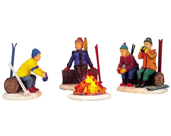 skiers' camp fire. s/4. b/o